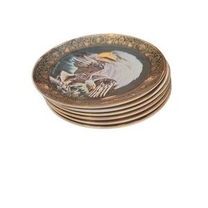 Set of 6 Royal Doulton Limited Edition Collectible Fine Bone China Plates